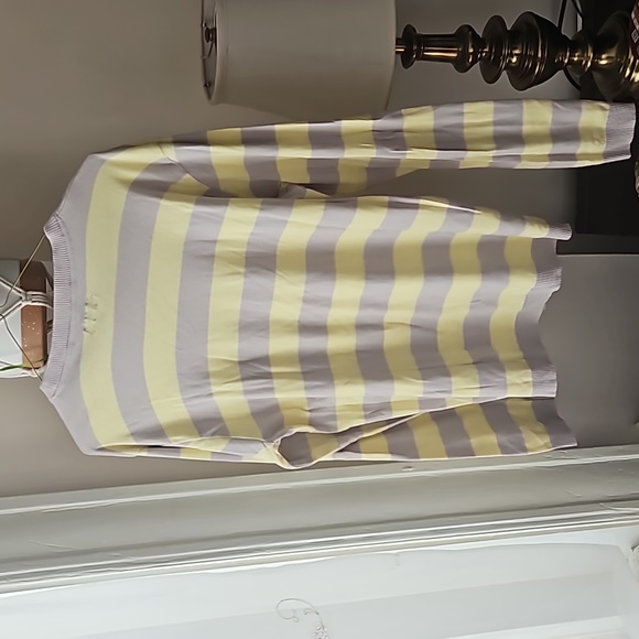 Ted Baker brand sz 4/Large striped crewneck pullover sweater - Picture 5 of 5